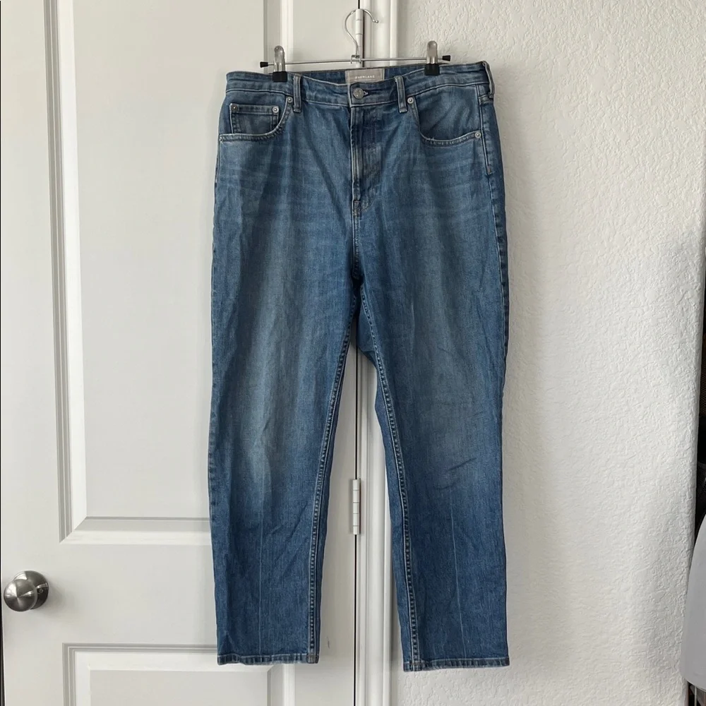 Everlane The High Rise Straight Jean Denim 31 Ankle